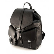 Рюкзак кожаный RHINO Backpack 16-02 чёрный